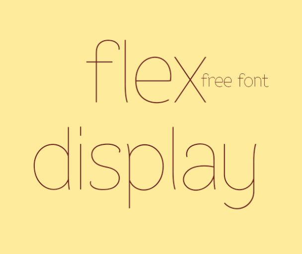 flex-display-free-font