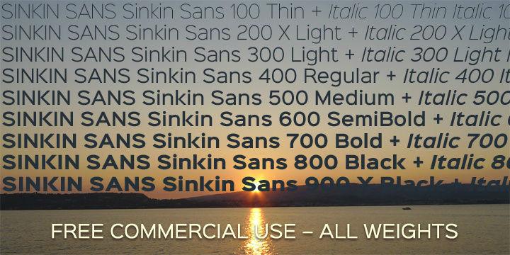 sinkin-sans-free-font