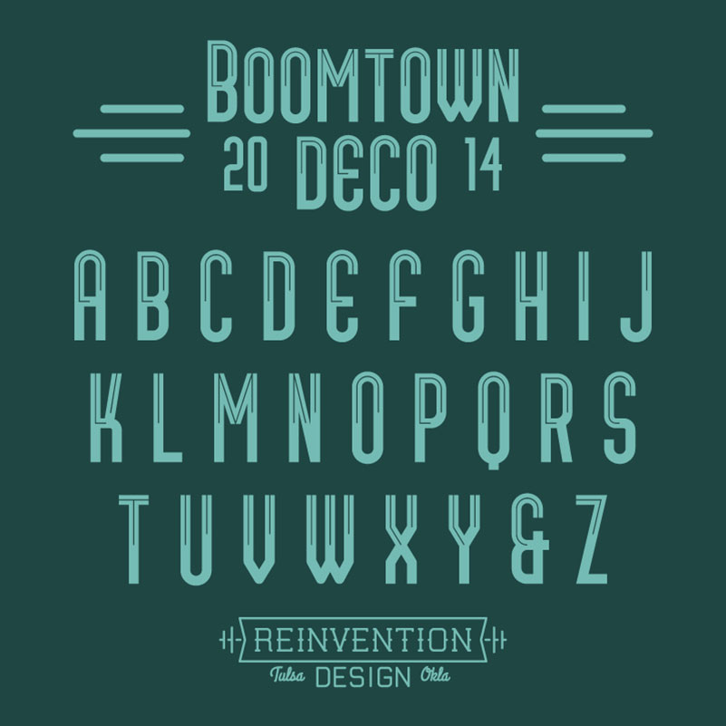 Boomtown Deco - 100-greatest-free-fonts-of-2014-100