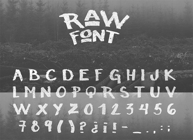 Raw Font - 100-greatest-free-fonts-of-2014-078
