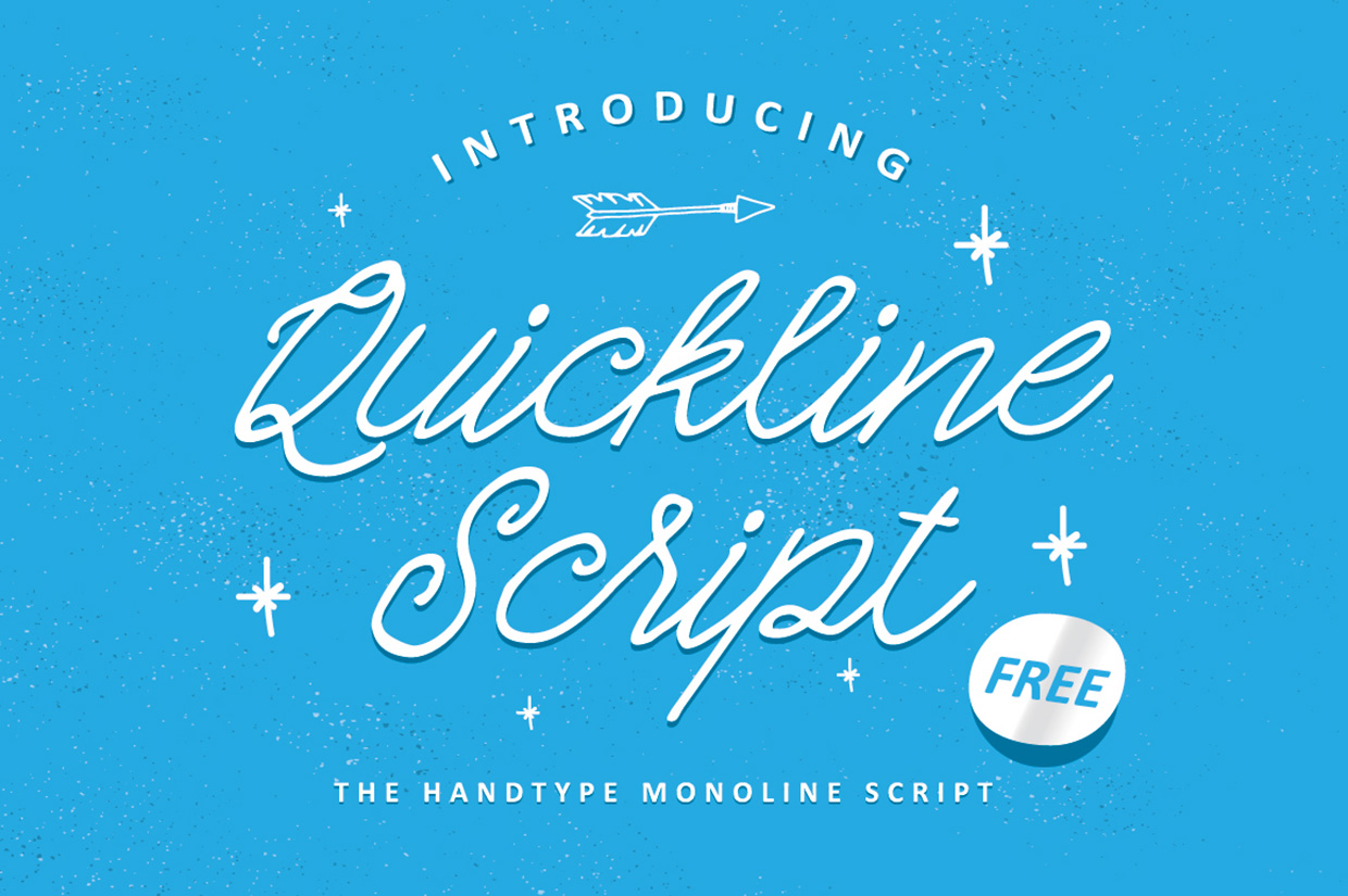 quickline-script-free-font-051