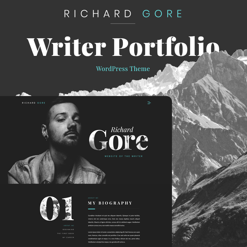 richard-gore-writer-portfolio-elementor-wordpress-theme-01